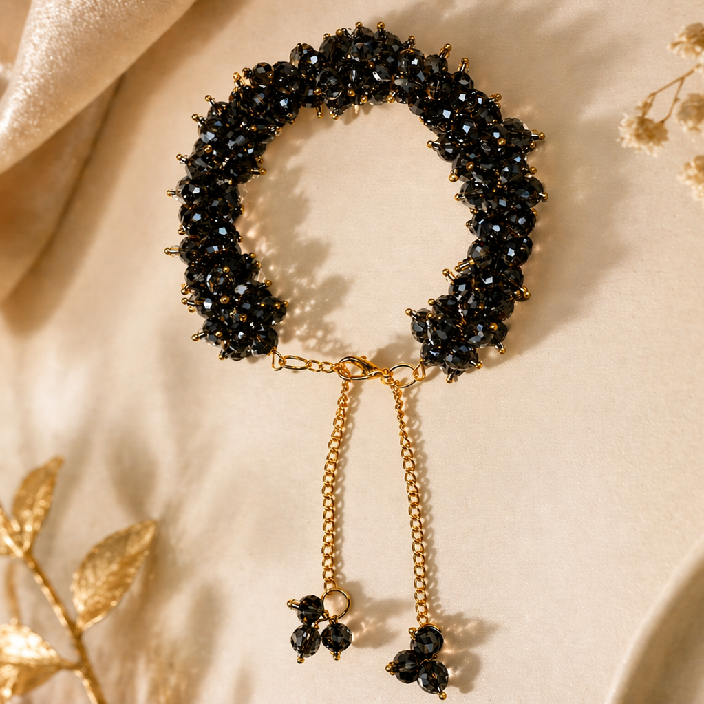 2 piece Crystal Gajra Bracelet